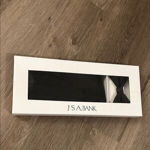 Jos. A. Bank Elegant Black Bow Tie Set